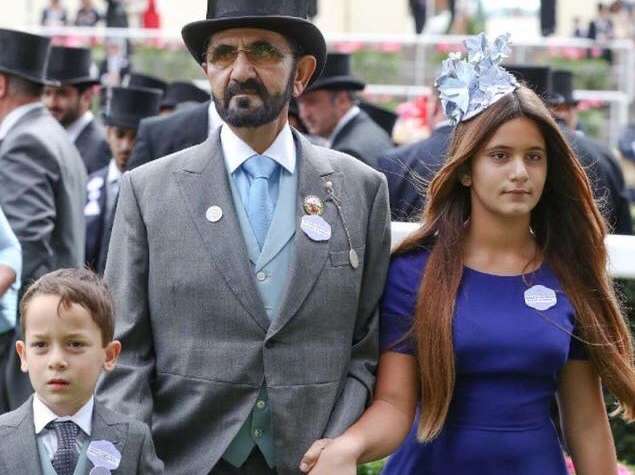 محمد بن راشد وابنته